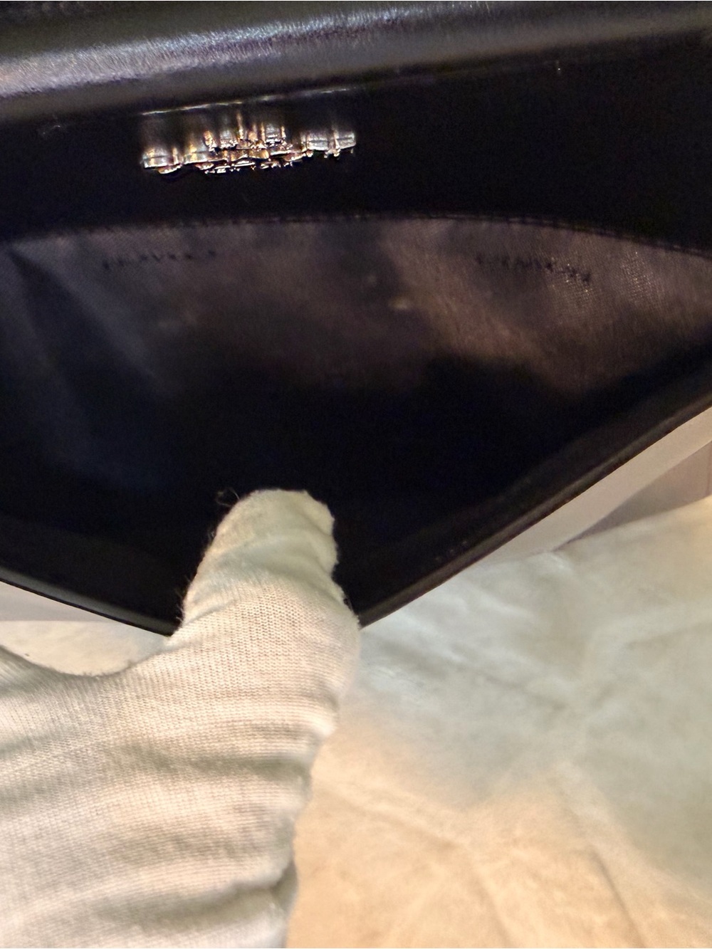 Coach Grace Colorblock Leather Satchel in Black, Gray & White - Picture 14 of 16